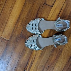 Steve Madden Silver Flats